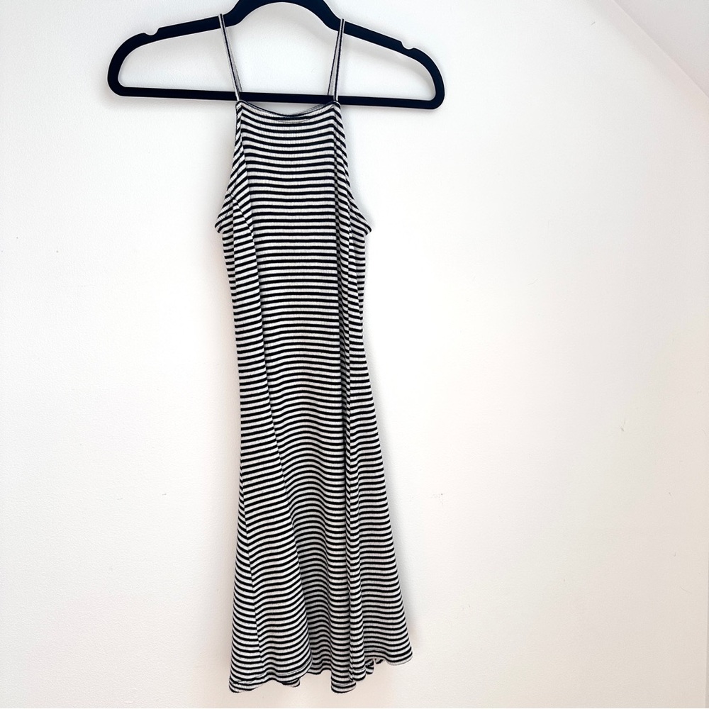 Brandy Melville black and white striped dress